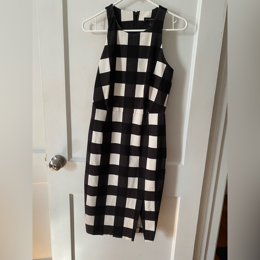 Black and white Banana republic dress